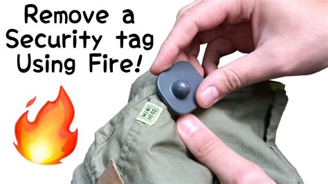 removing security tags from clothing